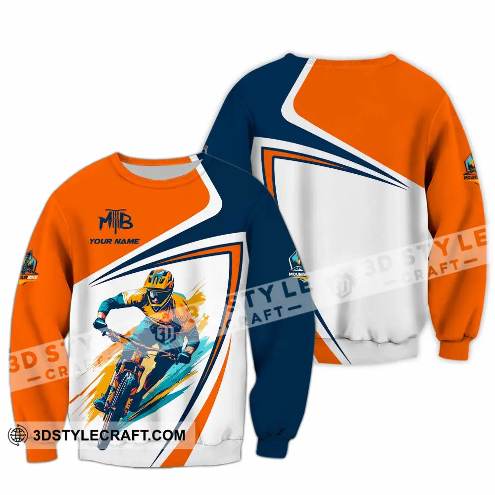 Unisex Shirt - Custom Text Shirt Mountain Bike Shirt Long Sleeve / S T-shirt