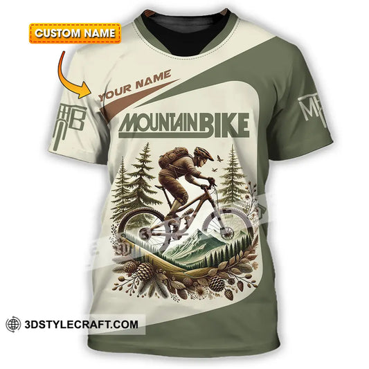 Unisex Shirt - Custom Text Shirt Mountain Bike Shirt T-shirt