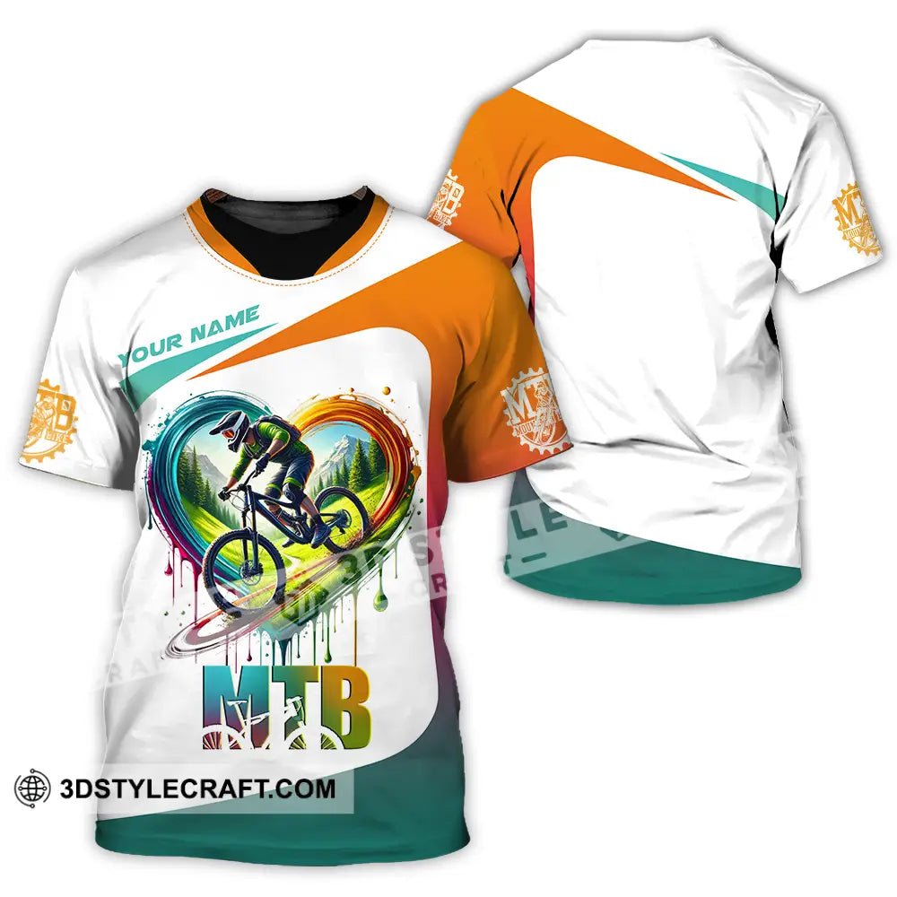 Unisex Shirt - Custom Text Shirt Mountain Bike Shirt T-Shirt / S T-shirt