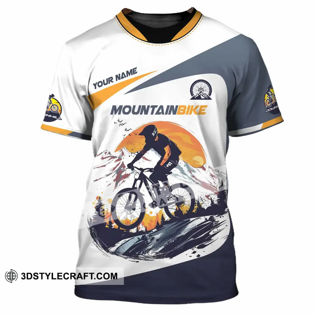 Unisex Shirt - Custom Text Shirt Mountain Bike Shirt T-Shirt / S T-shirt