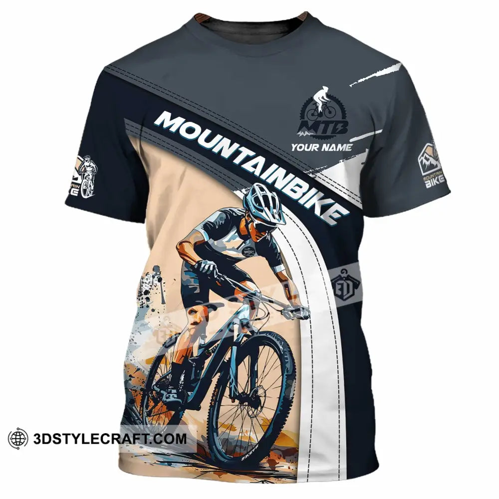Unisex Shirt - Custom Text Shirt Mountain Bike Shirt T-Shirt / S T-shirt