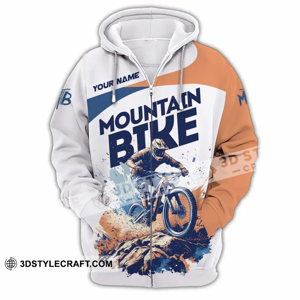 Unisex Shirt - Custom Text Shirt Mountain Shirt Zipper Hoodie / S T-shirt