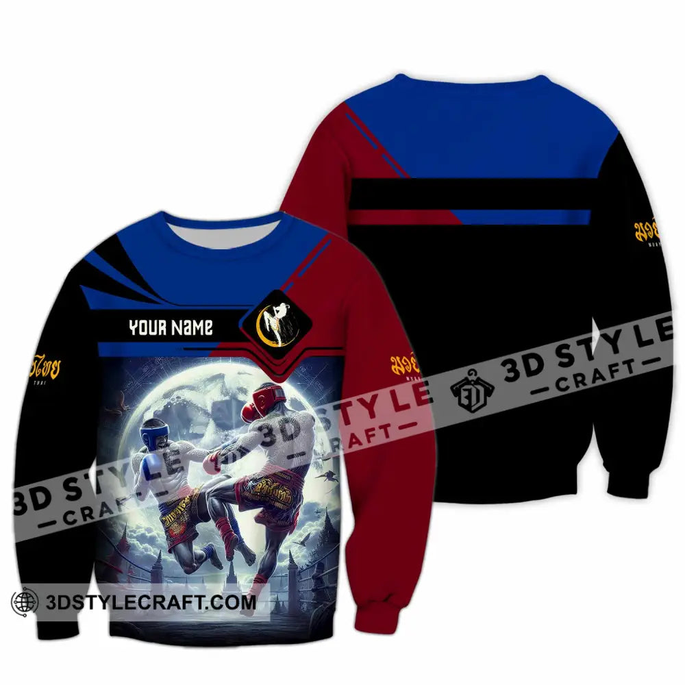 Unisex Shirt - Custom Text Shirt Muay Thai Shirt Long Sleeve / S T-shirt
