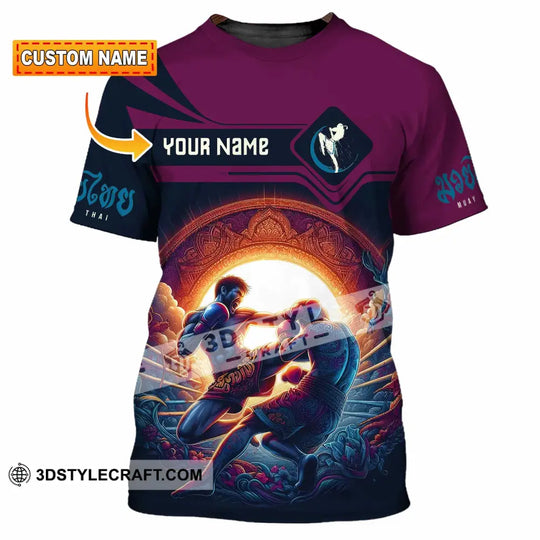 Unisex Shirt - Custom Text Shirt, Muay Thai Shirt style option 1