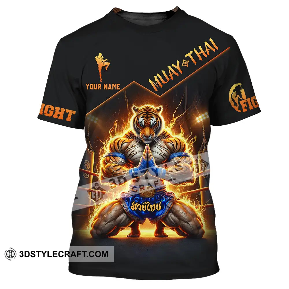 Unisex Shirt - Custom Text Muay Thai T-Shirt / S T-Shirt