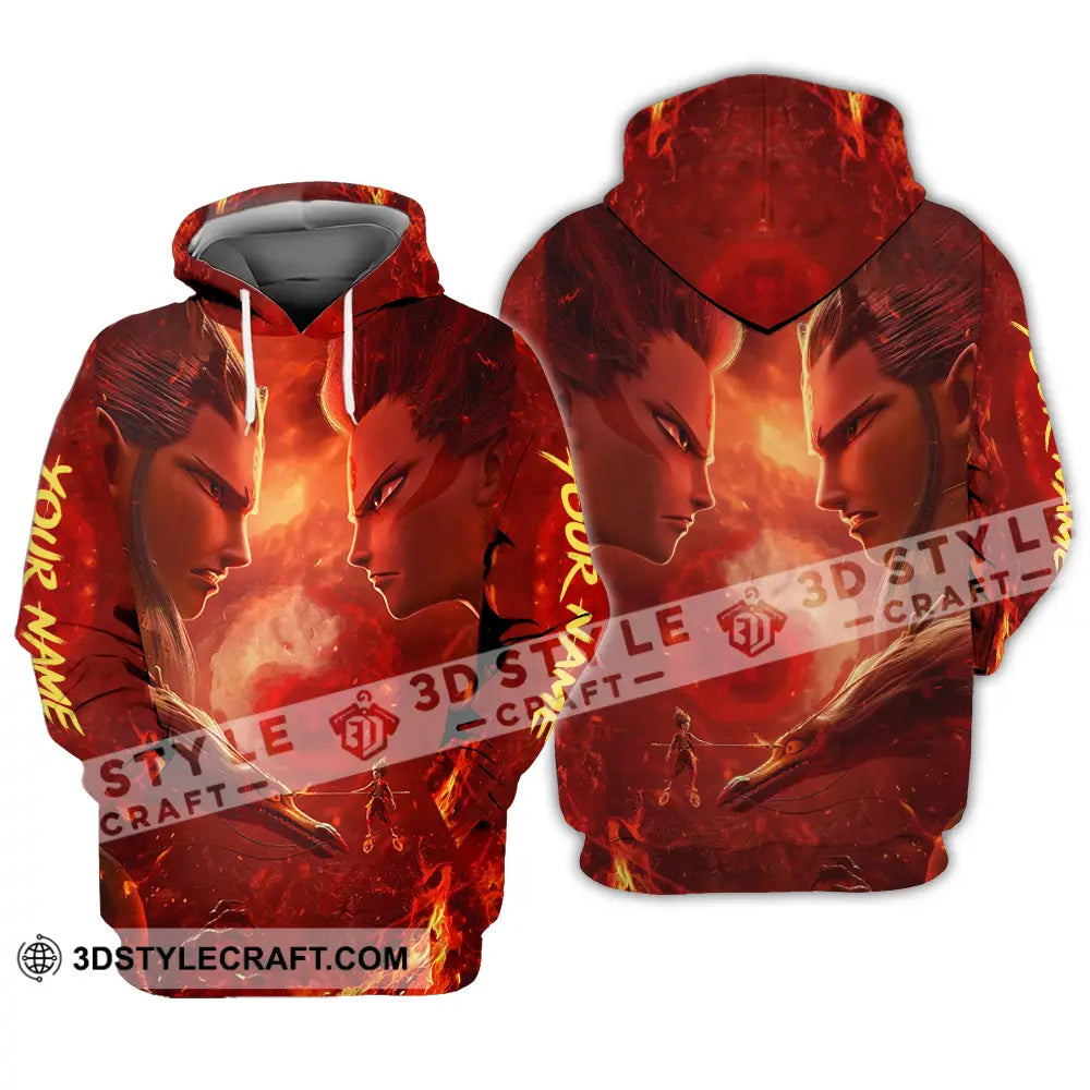 Unisex Shirt - Custom Text Shirt Ne Zha Shirt Hoodie / S T-shirt