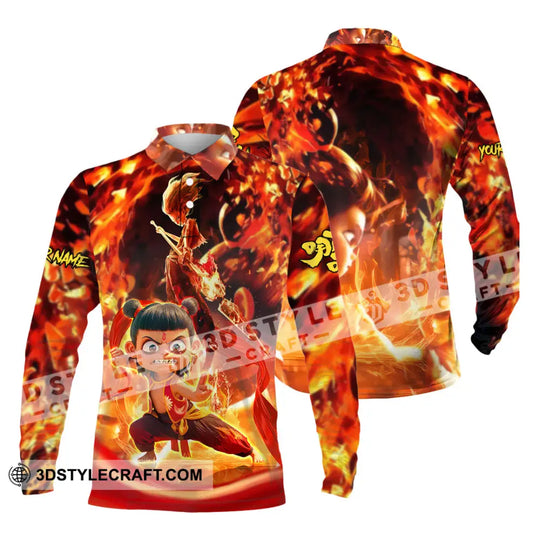 Unisex Shirt - Custom Text Shirt, Nezha Shirt style option 3