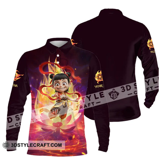 Unisex Shirt - Custom Text Shirt, Nezha Shirt style option 3