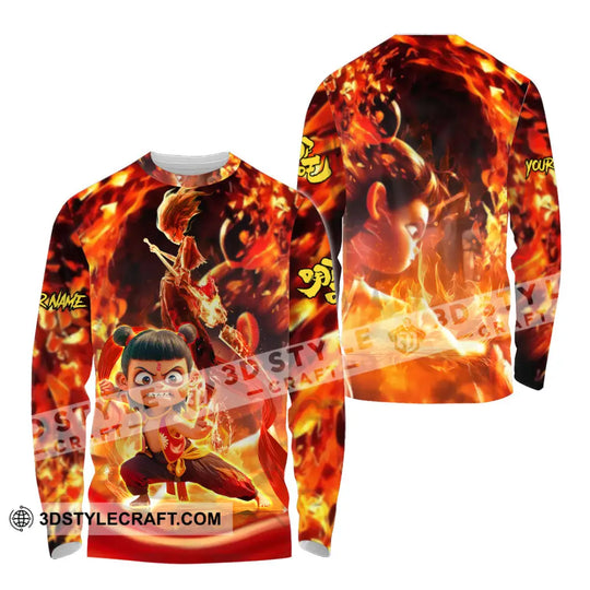 Unisex Shirt - Custom Text Shirt, Nezha Shirt style option 4