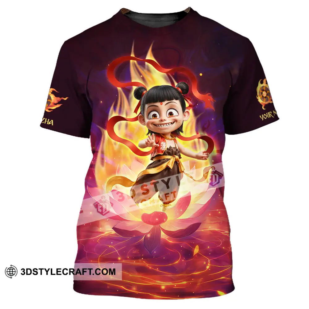 Unisex Shirt - Custom Text Shirt Nezha Shirt T-Shirt / S T-shirt