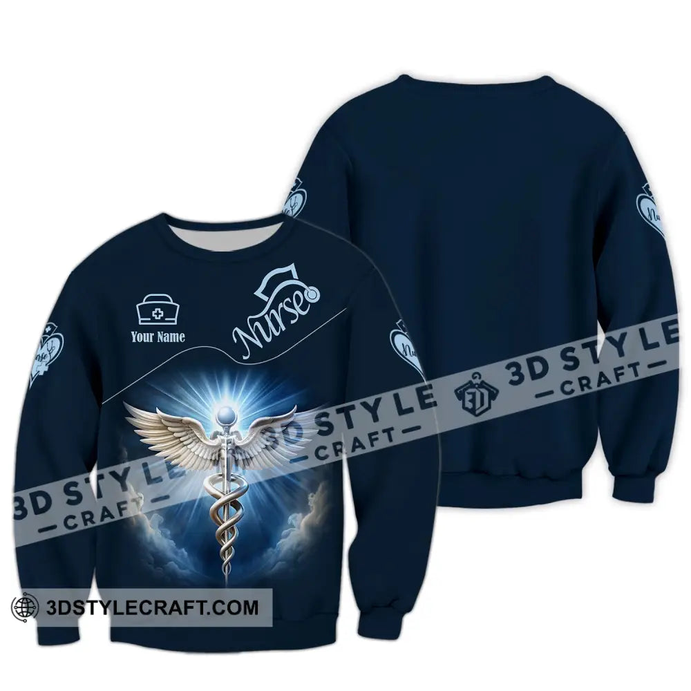 Unisex Shirt - Custom Text Nurse Long Sleeve / S T-Shirt