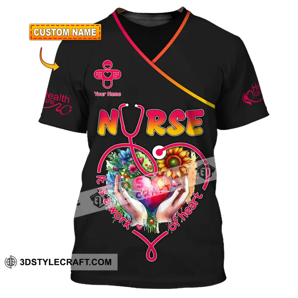 Unisex Shirt - Custom Text Nurse Shirt T-shirt