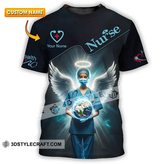 Unisex Shirt - Custom Text Nursing Shirt, Nurse Life style option 1