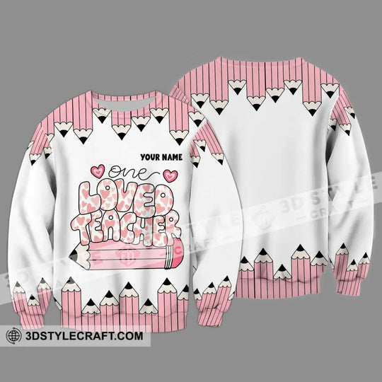 Unisex Shirt - Custom Text One Loved Teacher Shirt style option 4