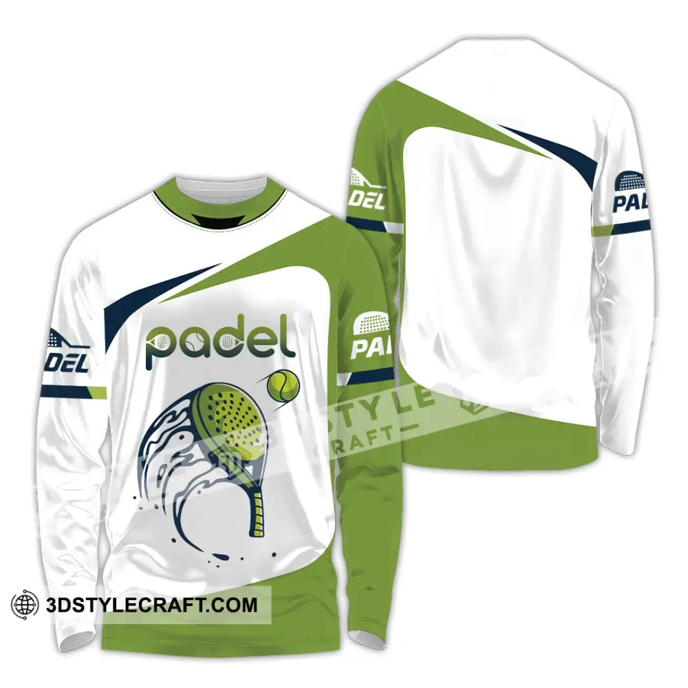 Unisex Shirt - Custom Text Shirt Padel Shirt Long Sleeve Shirt / S T-shirt