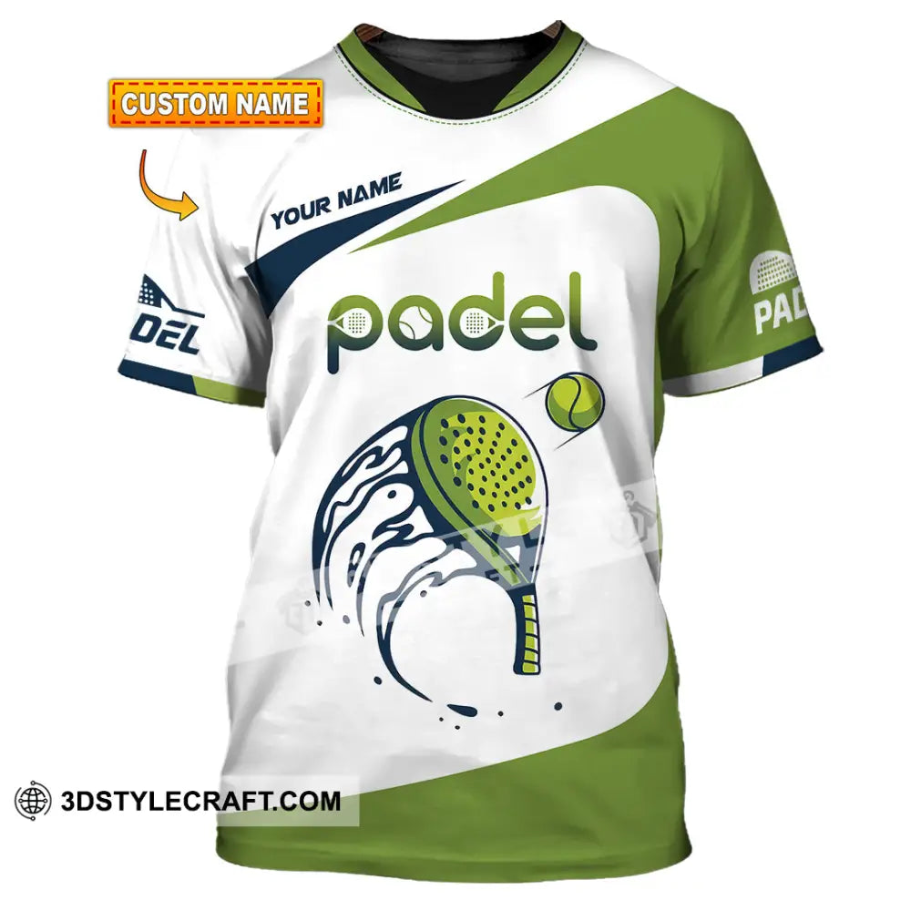 Unisex Shirt - Custom Text Shirt Padel Shirt T-shirt
