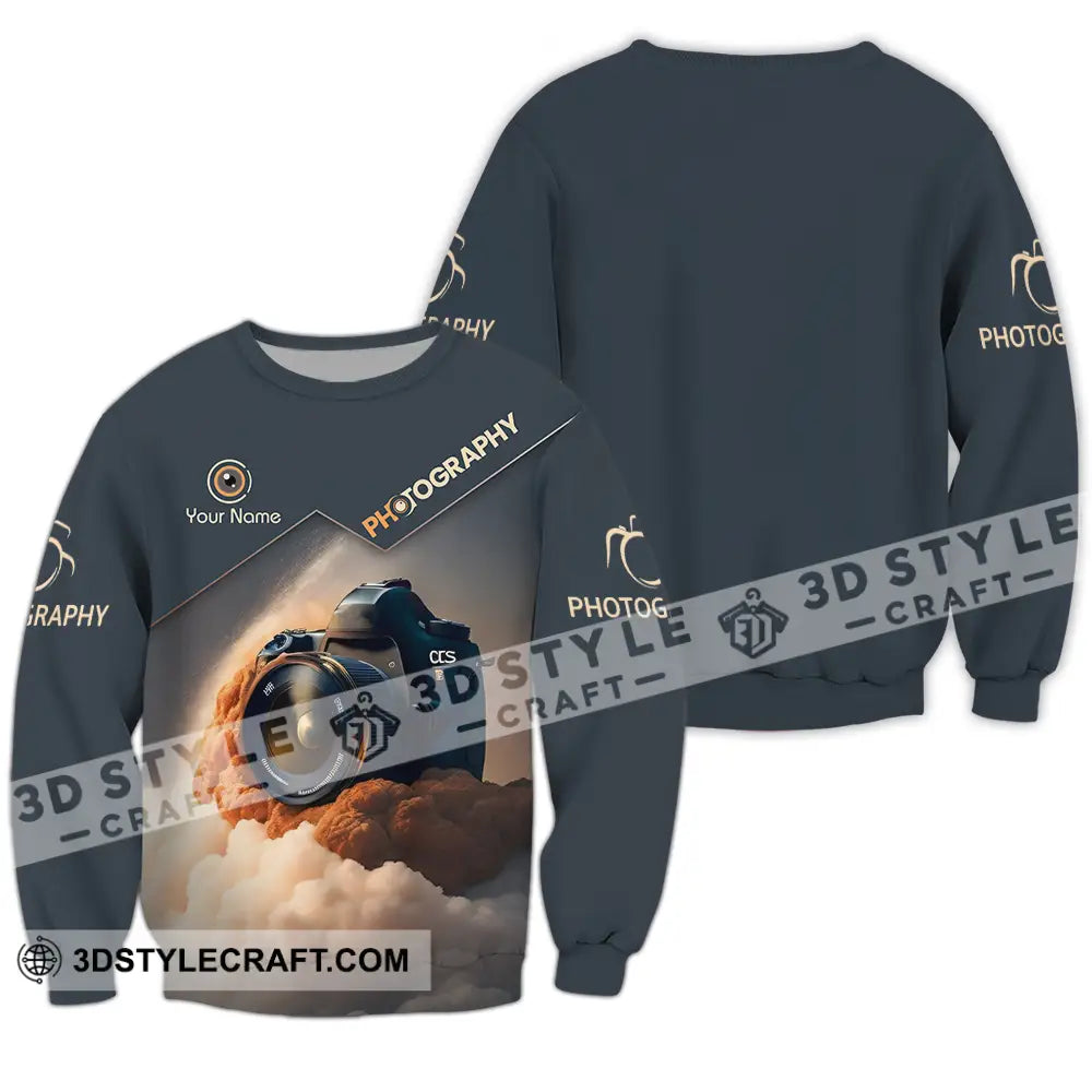 Unisex Shirt - Custom Text Photography Long Sleeve / S T-Shirt