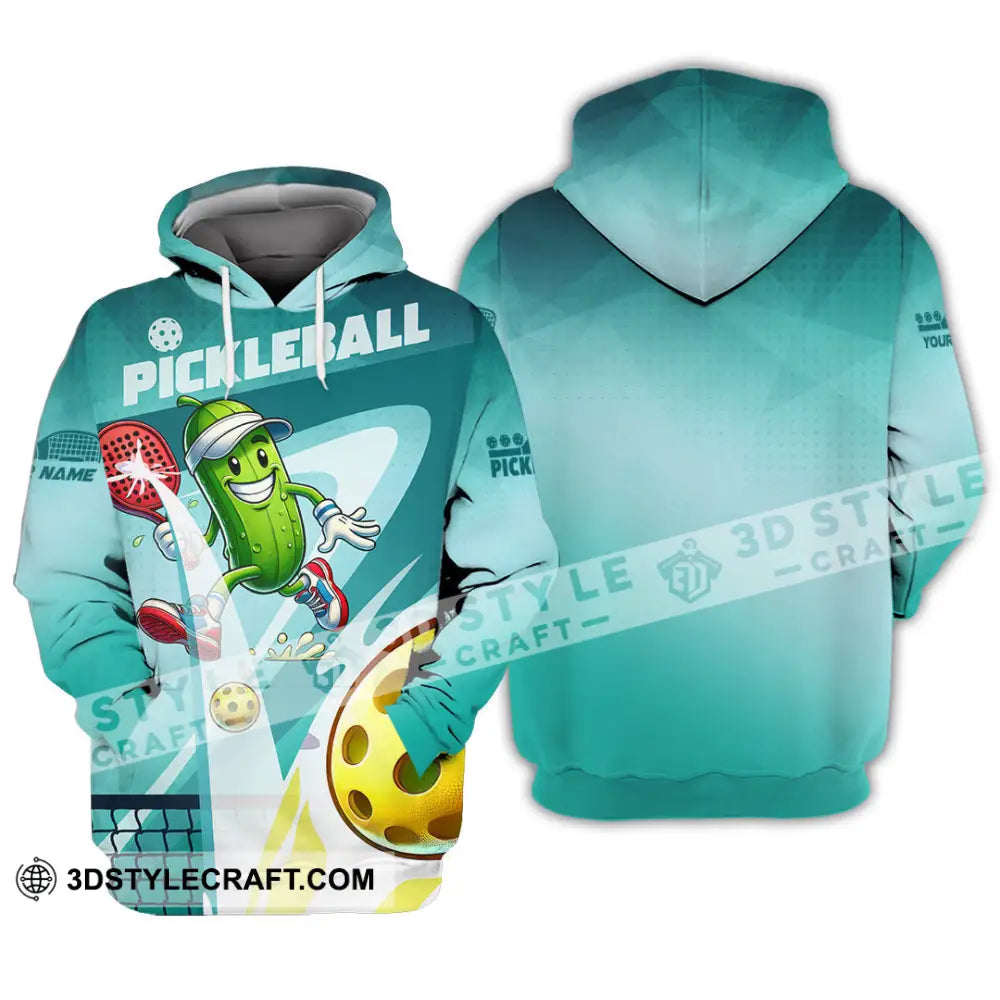 Unisex Shirt - Custom Text Shirt Pickle Ball Shirt Hoodie / S T-shirt