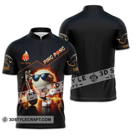 Unisex Shirt - Custom Text Shirt Ping Pong style option 2