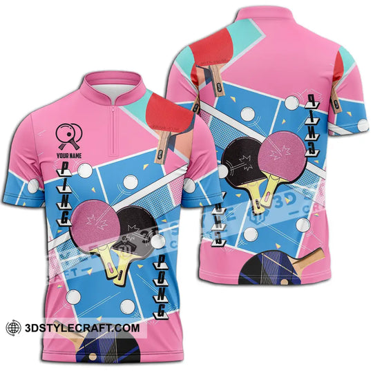 Unisex Shirt - Custom Text Shirt, Ping Pong Shirt style option 2