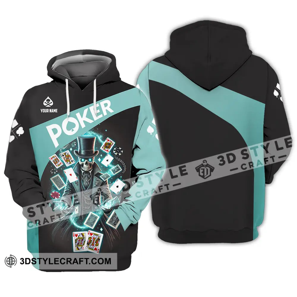 Unisex Shirt - Custom Text Poker Hoodie / S T-Shirt