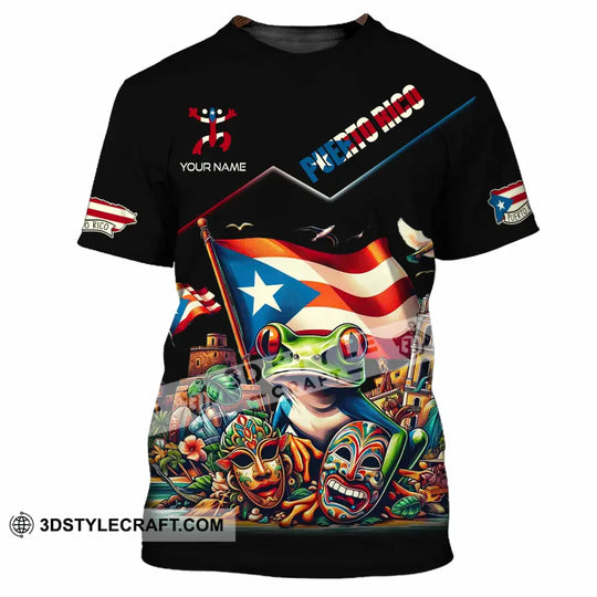 Unisex Shirt - Custom Text Shirt, Puerto Rico Shirt style option 2