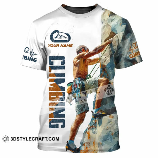 Unisex Shirt - Custom Text Shirt, Rock Climbing style option 2