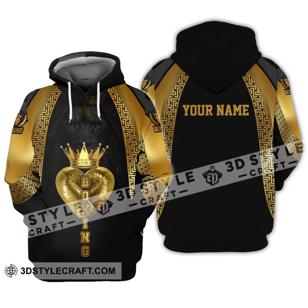 Unisex Shirt - Custom Text Shirt Royal Boxing Shirt Hoodie / S T-shirt