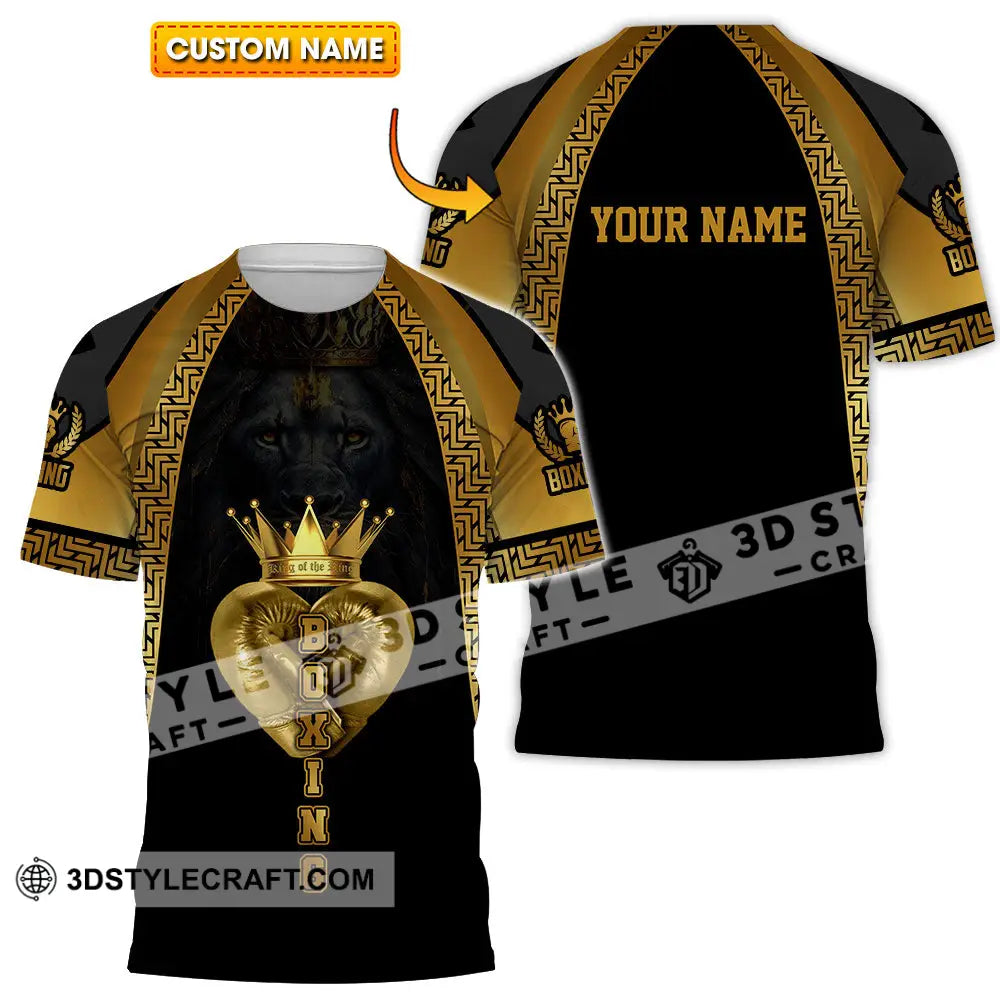 Unisex Shirt - Custom Text Shirt Royal Boxing Shirt T-shirt