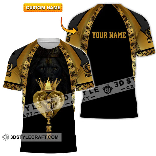 Unisex Shirt - Custom Text Shirt Royal Boxing Shirt T-shirt