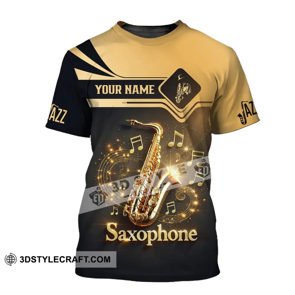 Unisex Shirt - Custom Text Saxophone T-Shirt / S T-Shirt