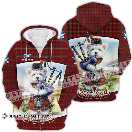 Unisex Shirt - Custom Text Shirt, Scotland Dog Shirt style option 4
