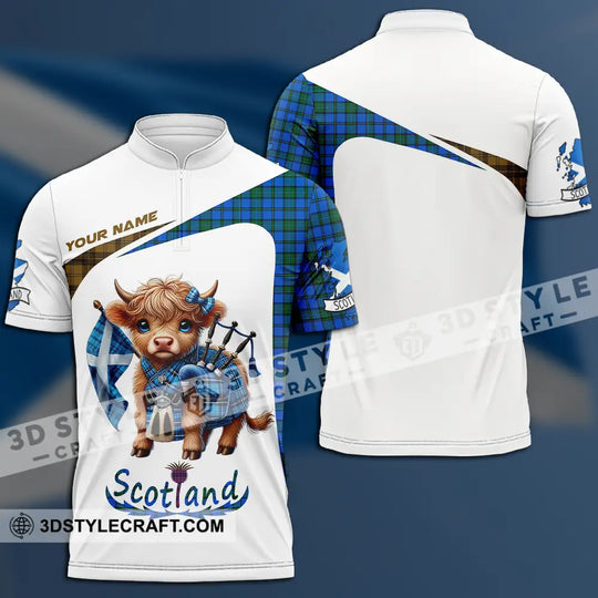 Unisex Shirt - Custom Text Shirt, Scotland Highland Cow Shirt style option 2