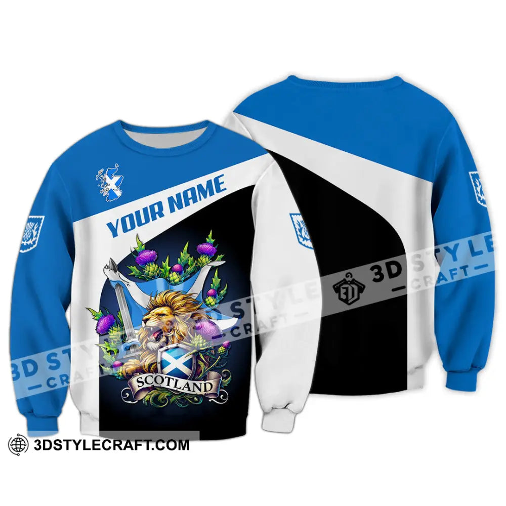 Unisex Shirt - Custom Text Shirt Scotland Shirt Long Sleeve / S T-shirt