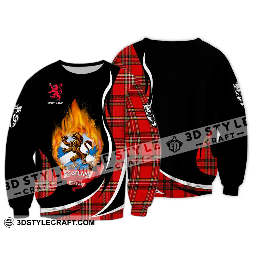 Unisex Shirt - Custom Text Shirt Scotland Shirt Long Sleeve / S T-shirt