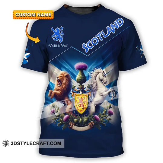Unisex Shirt - Custom Text Shirt, Scotland Shirt style option 1