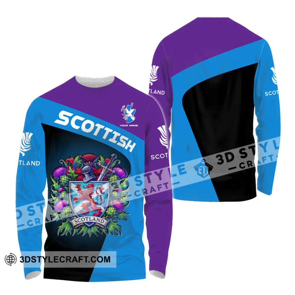 Unisex Shirt - Custom Text Shirt Scottish Shirt Long Sleeve Shirt / S T-shirt