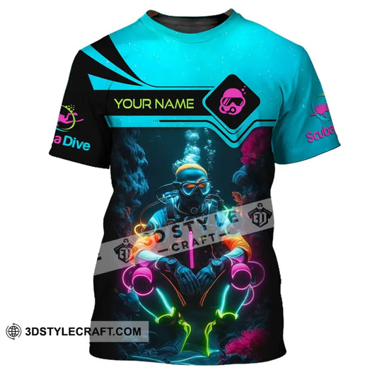 Unisex Shirt - Custom Text Shirt Scuba Diving T-Shirt / S T-shirt