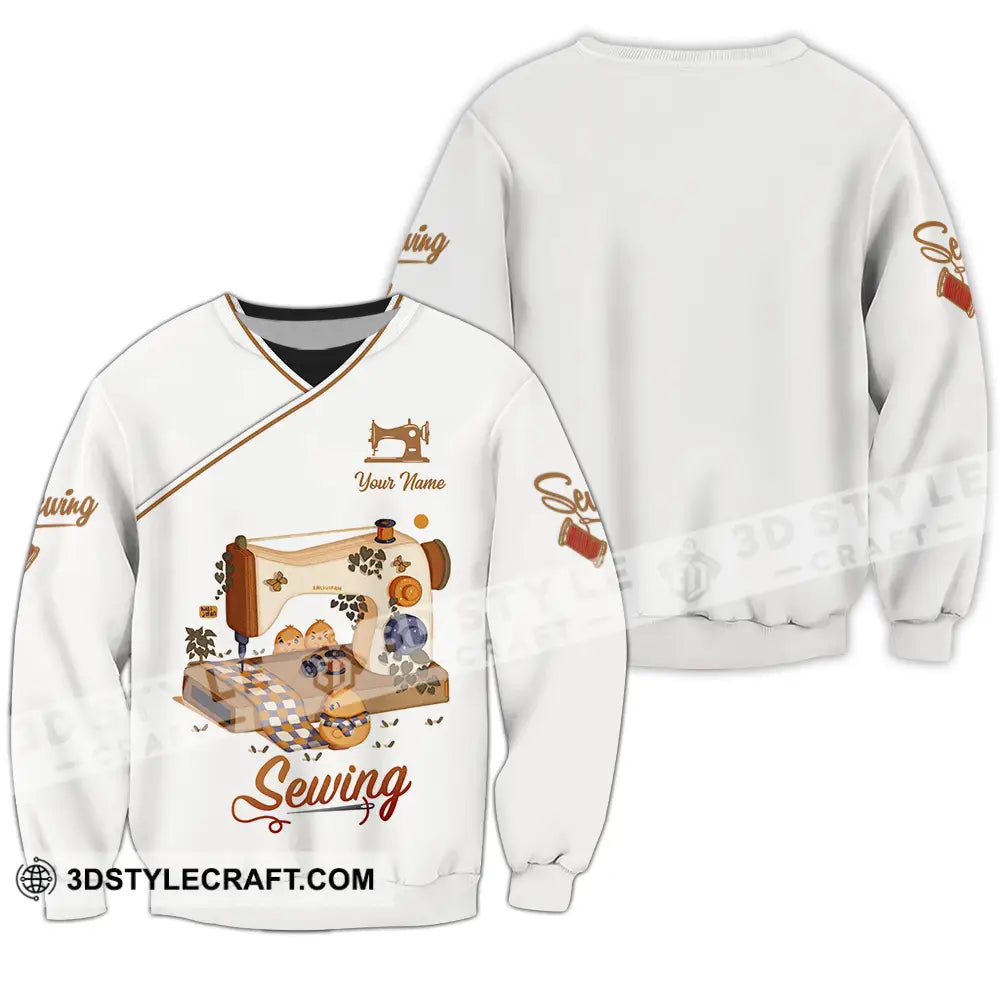 Unisex Shirt - Custom Text Shirt Sewing Shirt Long Sleeve / S T-shirt