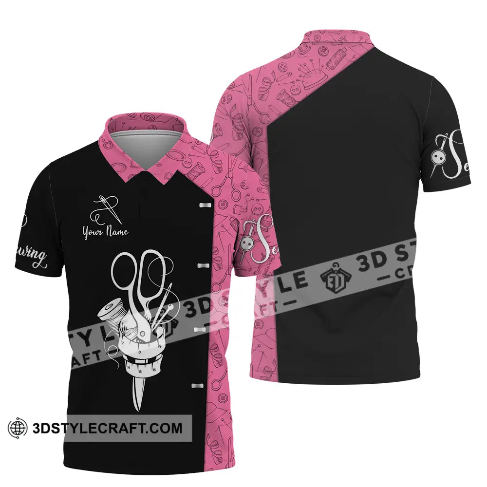 Unisex Shirt - Custom Text Shirt Sewing Shirt Polo Shirt / S T-shirt