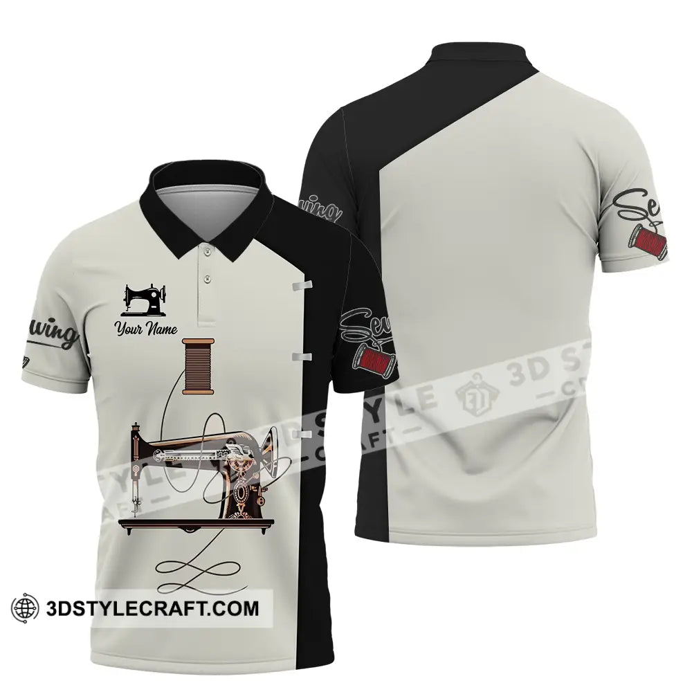 Unisex Shirt - Custom Text Shirt Sewing Shirt Polo Shirt / S T-shirt