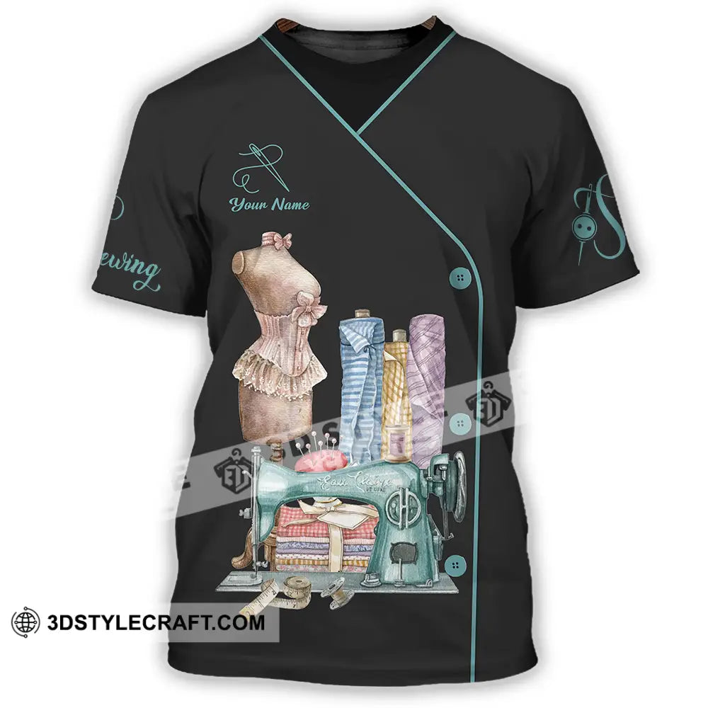 Unisex Shirt - Custom Text Shirt Sewing Shirt T-Shirt / S T-shirt