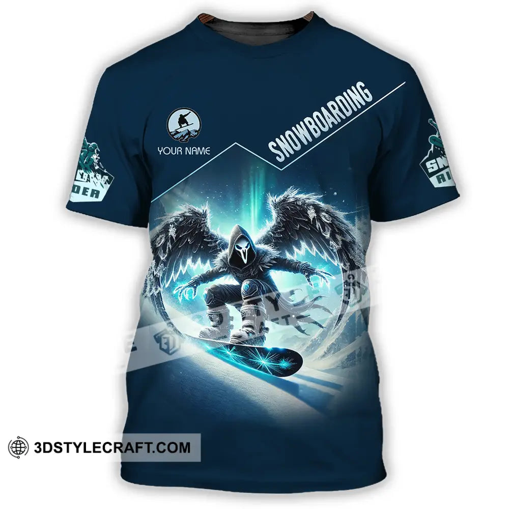 Unisex Shirt - Custom Text Snow Boarding T-Shirt / S T-Shirt