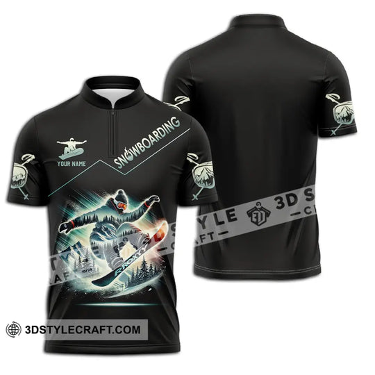 Unisex Shirt - Custom Text Shirt Snow Boarding style option 2
