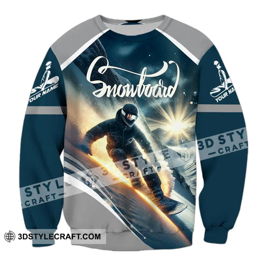 Unisex Shirt - Custom Text Shirt Snowboard style option 4