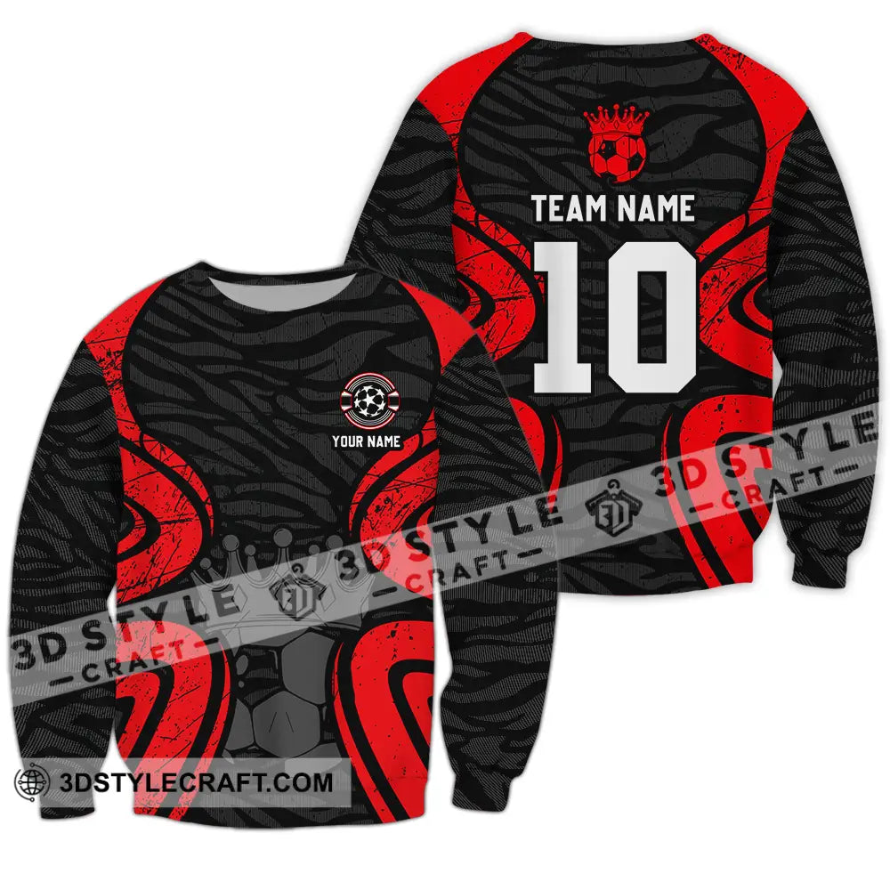 Unisex Shirt - Custom Text Shirt Soccer Shirt Long Sleeve / S T-shirt