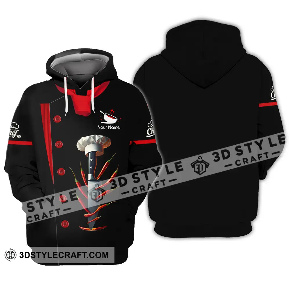 Unisex Shirt - Custom Text Shirt Spicy Chef Shirt Hoodie / S T-shirt