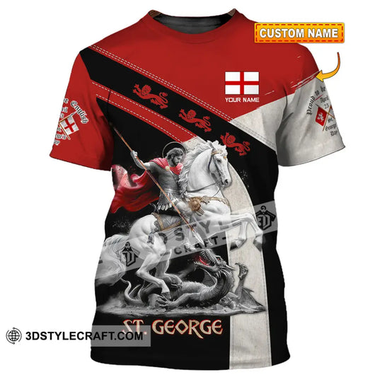 Unisex Shirt - Custom Text Shirt, ST.George Templar Knight, England Shirt style option 1