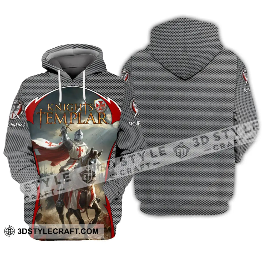 Unisex Shirt - Custom Text Shirt Templar Knight England Shirt Hoodie / S T-shirt