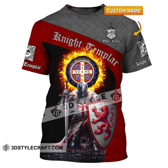 Unisex Shirt - Custom Text Shirt, Templar Knight, England Shirt style option 1